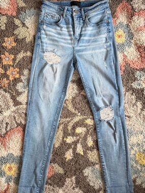 Buckle Black jeans No 35 Ankle Skinny Light Wash factory distressed